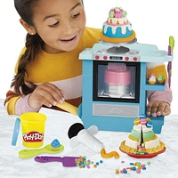 Play-Doh Kitchen Creations Rising Cake Oven Bakery Playset with 5 Modeling Compound Colors, Non-Toxic, Ages 3+