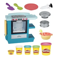 Play-Doh Kitchen Creations Rising Cake Oven Bakery Playset with 5 Modeling Compound Colors, Non-Toxic, Ages 3+