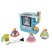 Play-Doh Kitchen Creations Rising Cake Oven Bakery Playset with 5 Modeling Compound Colors, Non-Toxic, Ages 3+