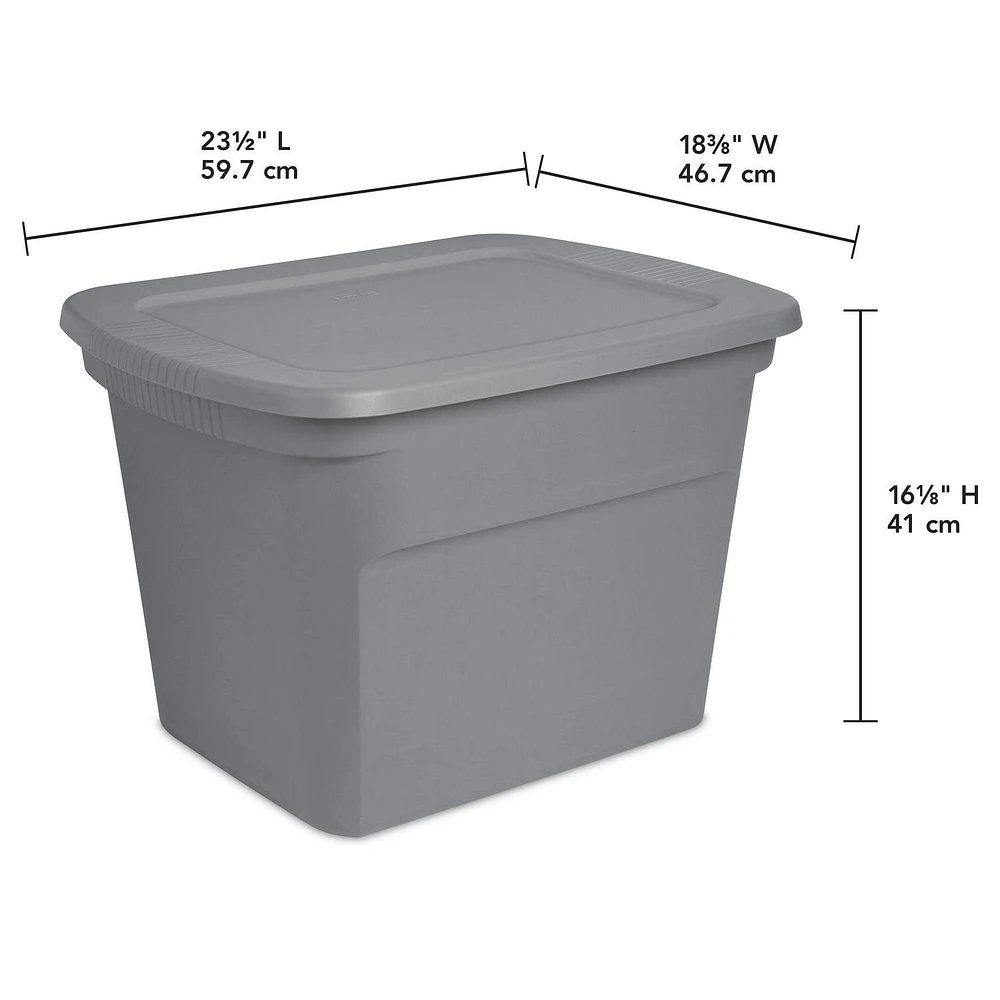 Sterilite 68 L Tote Box (Grey), 68L