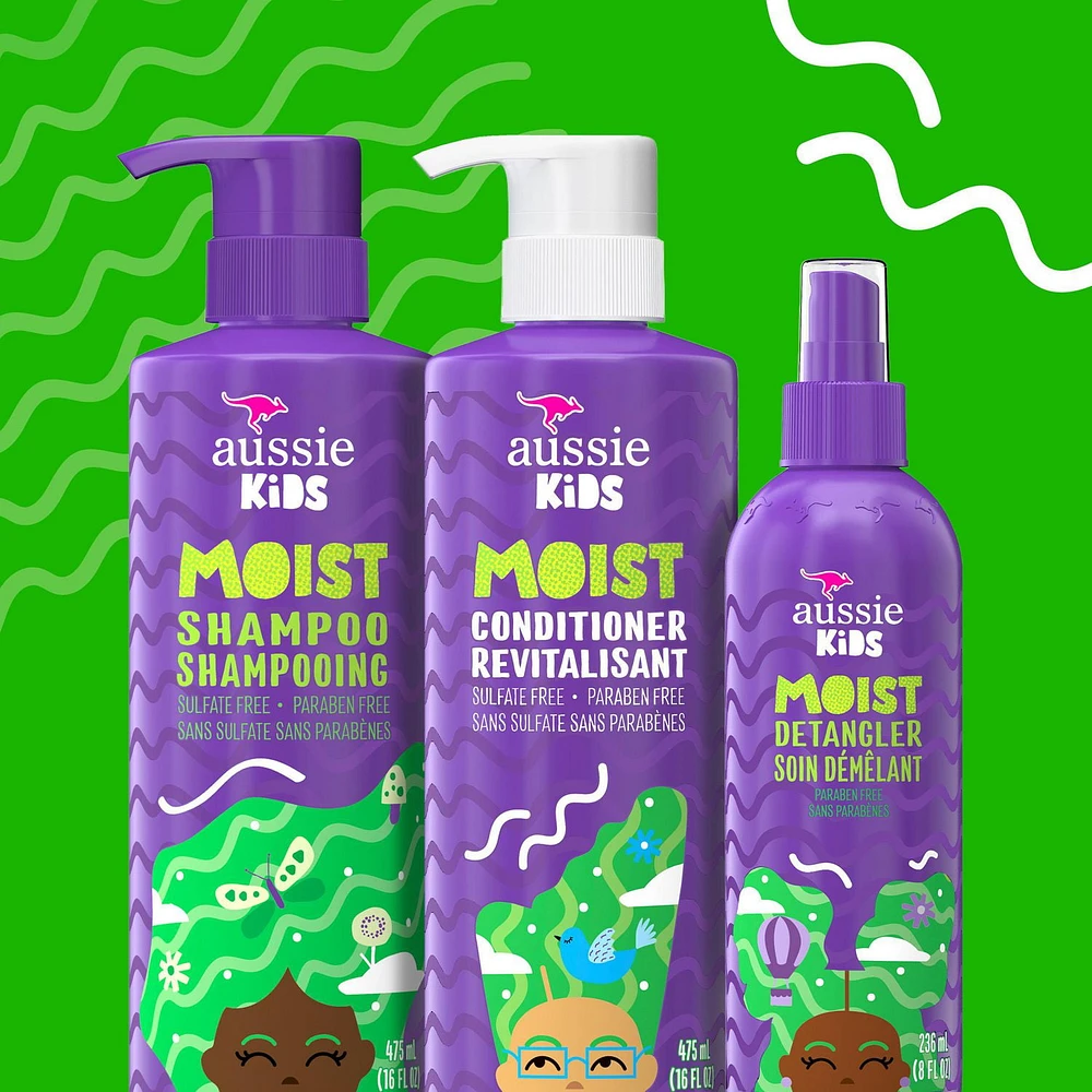 Aussie Kids Moist Detangler for Kids,, 236ML