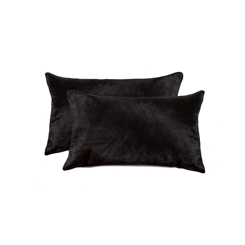 TORINO COWHIDE PILLOW 12"X20" 2-PACK