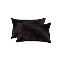 TORINO COWHIDE PILLOW 12"X20" 2-PACK