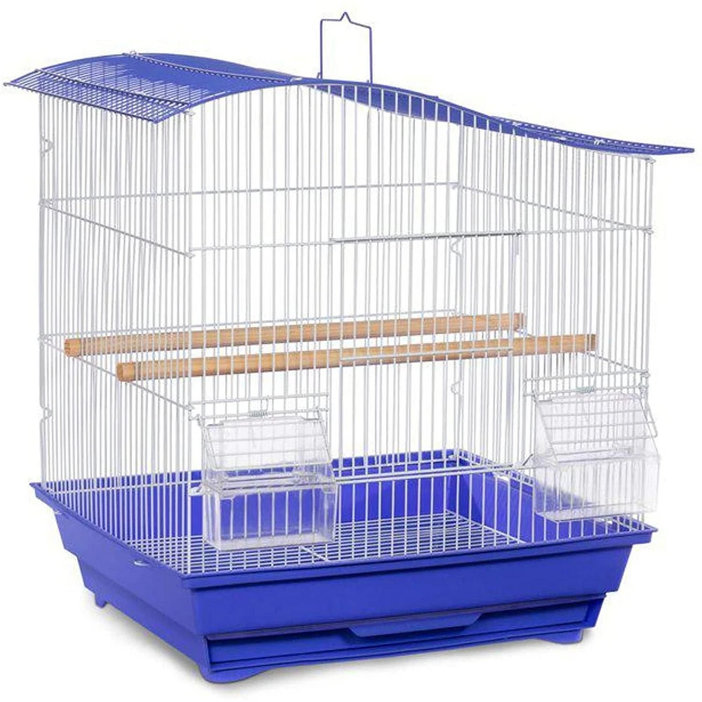 Prevue Pet Soho Wave Top Roof Cage Blue