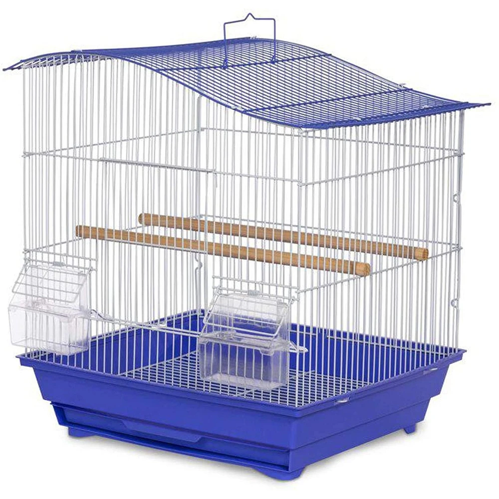 Prevue Pet Soho Wave Top Roof Cage Blue