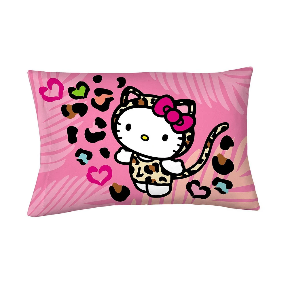 Hello Kitty "Wild Jungle" Pillowcase, Hello Kitty Pillowcase