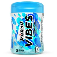 Trident Vibes Sugar Free Gum, Peppermint Wave Flavour, 1 Go-Cup (40 Pieces Total)