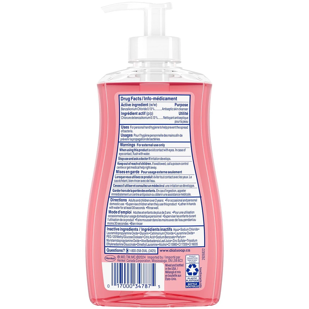 Dial Antibacterial Liquid Hand Soap, Pomegranate Tangerine, 325ml