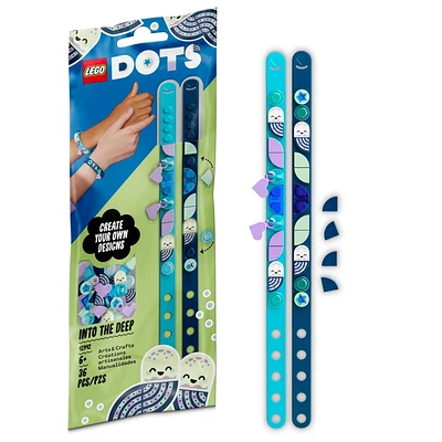 LEGO DOTS Into the Deep Bracelets with Charms 41942 DIY Toy Bracelet Kit (36 Pieces)