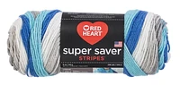 Red Heart® Super Saver® Yarn, Stripes, Acrylic #4 Medium, 5oz/141g, 236 Yards