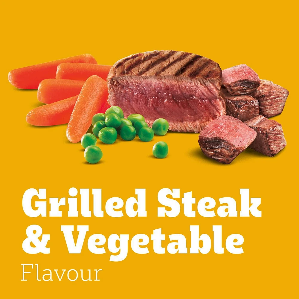 Nourriture sèche pour chiens adultes PEDIGREE avec bouchées Marrobites saveur de bifteck grillé et de légumes, sac de 6,35 kg 6,35 kg