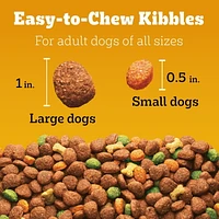 Nourriture sèche pour chiens adultes PEDIGREE avec bouchées Marrobites saveur de bifteck grillé et de légumes, sac de 13,6 kg 18"x28"