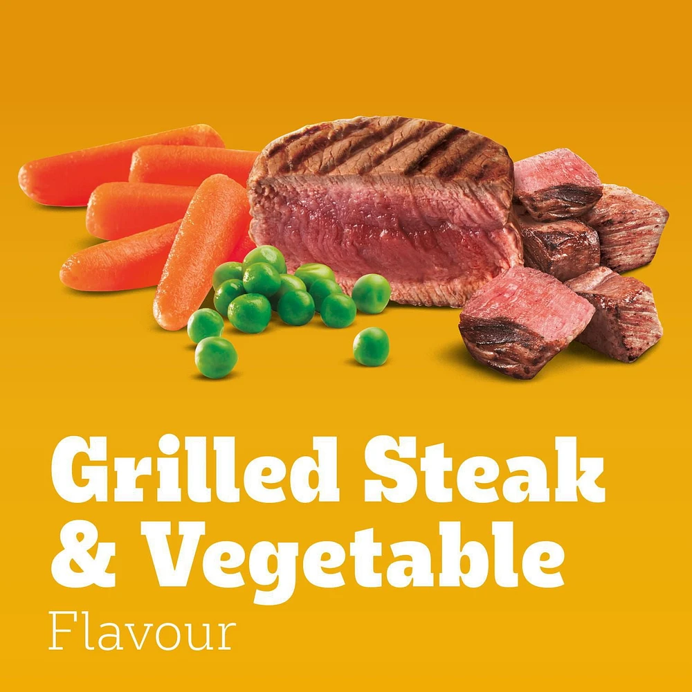 Nourriture sèche pour chiens adultes PEDIGREE avec bouchées Marrobites saveur de bifteck grillé et de légumes, sac de 13,6 kg 18"x28"