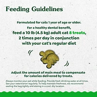 FELINE GREENIES Cat Treats Adult Natural Dental Care Oven-Roasted Chicken Flavour, 277g
