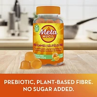 Metamucil Fibre Gummies, No Sugar Added, Orange Flavour, Prebiotic, Plant-Based, 105CT