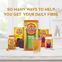 Metamucil Fibre Gummies, No Sugar Added, Orange Flavour, Prebiotic, Plant-Based, 105CT