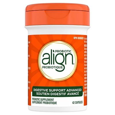 Align Probiotic Digestive Support Advanced Capsules, #1 Doctor Recommended Probiotic Brand‡, 5X More Good Bacteria^, Helps Relieve Symptoms of Irritable Bowel Syndrome (IBS) such as Bloating, Gas, and Abdominal Discomfort, 42 Capsules