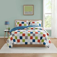 Mainstays Kids Checker Comforter Set