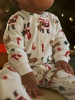 Carter's Child of Mine Baby Neutral Santa Sleep n' Play Sizes Preemie-6/9M, Preemie - 6/9 Months