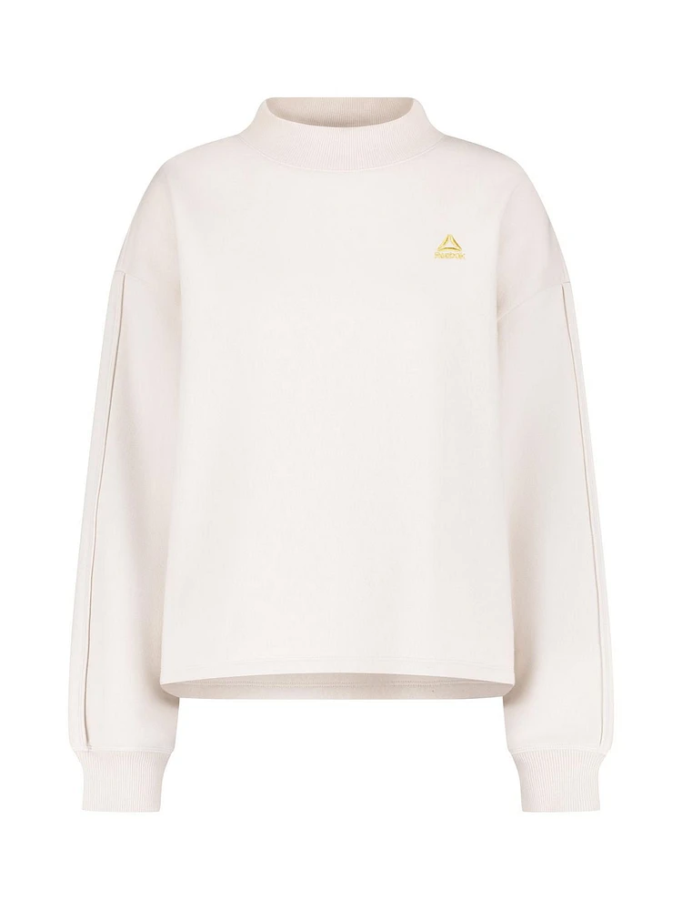 Reebok Women's Gold Rush Mock Neck Sweater