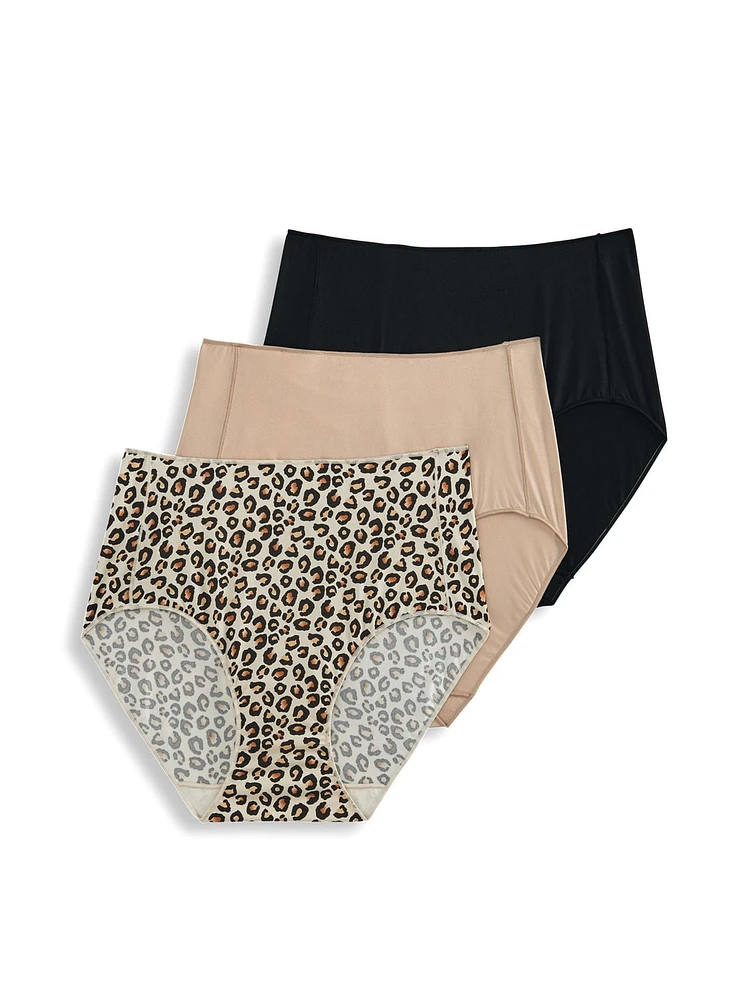 Jockey Essentials Women's No Panty Line Brief Underwear - 3 pack