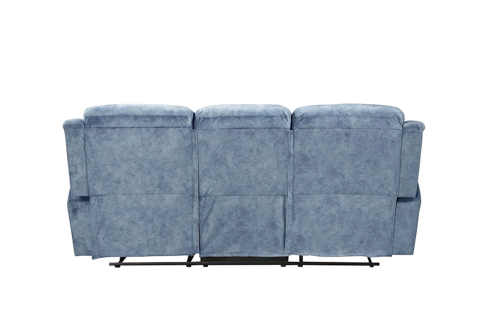 ACME Mariana Sofa (Motion) in Silver Blue Fabric