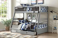 ACME Jason - Twin/Full Bunk Bed w/2 Drw in Gray