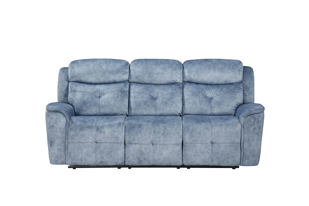 ACME Mariana Sofa (Motion) in Silver Blue Fabric