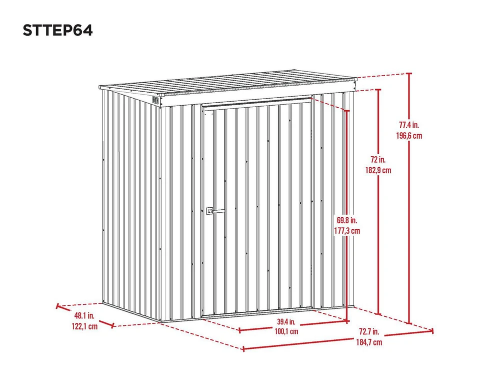 Scotts Garden Storage Shed 10x4