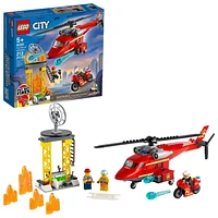 LEGO City Fire Rescue Helicopter 60281 Toy Building Kit (212 Pieces)