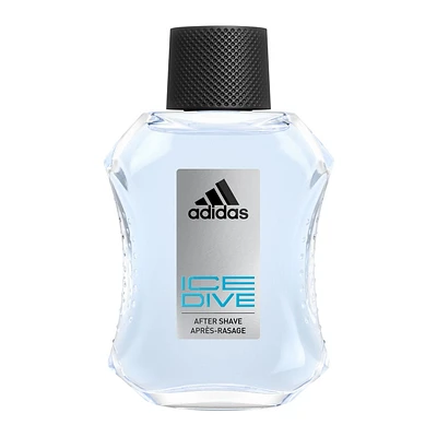 adidas Après-rasage Ice Dive, parfum d'agrumes, notes de tête : pamplemousse, orange, menthe poivrée, Formule végane, 100ml Sensations exaltantes