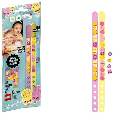 LEGO DOTS Ice Cream Besties Bracelets 41910 DIY Toy Craft Bracelet Kit (34 Pieces)