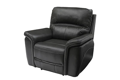 K-LIVING LOUSIANA LEATHAIRE POWER RECLINER CHAIR IN GREY