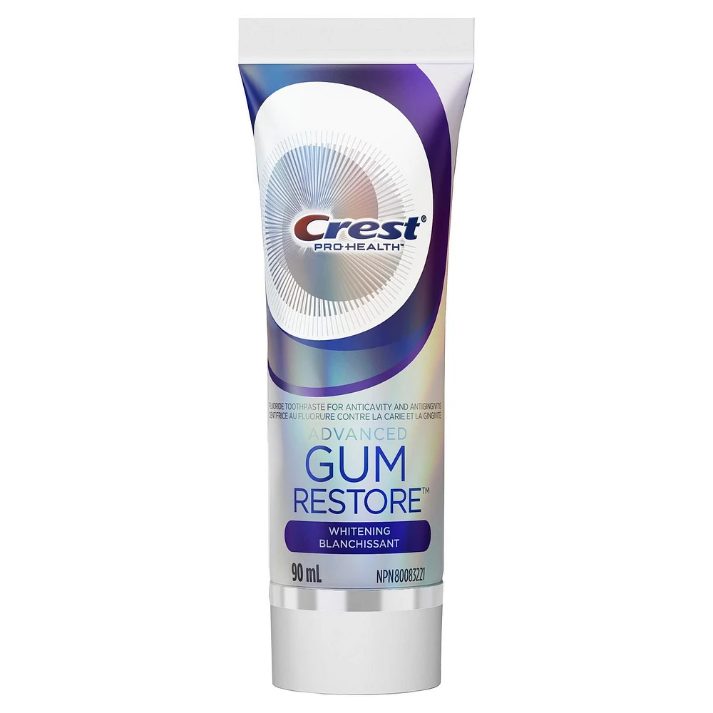 Crest Pro-Health Advanced Gum Restore Toothpaste, Whitening, 90mL