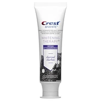 Crest 3D White Whitening Therapy Charcoal Deep Clean Fluoride Toothpaste, Invigorating Mint, 110 mL