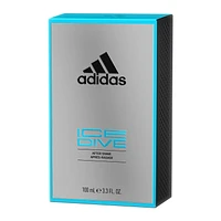 adidas Après-rasage Ice Dive, parfum d'agrumes, notes de tête : pamplemousse, orange, menthe poivrée, Formule végane, 100ml Sensations exaltantes