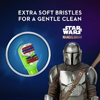 Oral-B Kid's Battery Toothbrush featuring Star Wars The Mandalorian, Soft Bristles, for Kids 3+, 1 Count