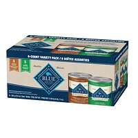Blue Buffalo Homestyle Recipe Adult Wet Dog Food, Lamb & Turkey Variety Pack, 6x354g, BLIE HR Recipe Lamb & Turkey VP 3x354g