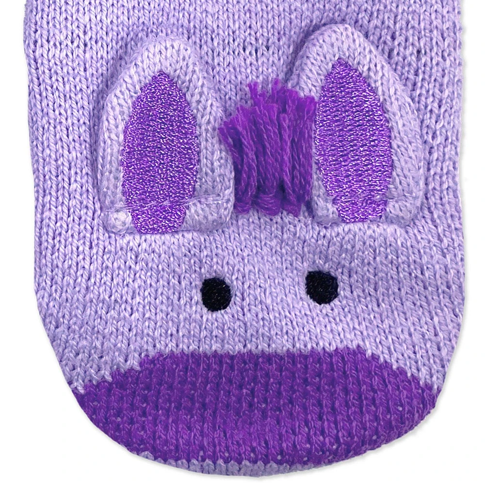 ZOOCCHINI - Baby Toddler Kids Girls Winter Knit Mittens Double Layer Fleece Lined