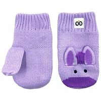 ZOOCCHINI - Baby Toddler Kids Girls Winter Knit Mittens Double Layer Fleece Lined