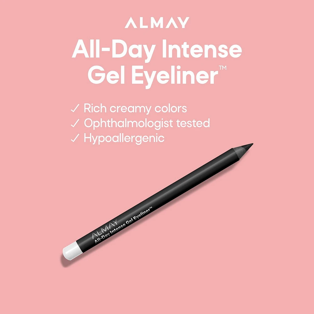 Almay Almay All-Day Intense Gel Eyeliner, 1.3g., 1 Gel Eyeliner, Liner Pencil, Long lasting, Waterproof