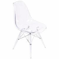 Nicer Furniture Eames Clear Legs Chair