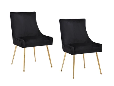 Plata Import Heye II Chair in Black - Set 2