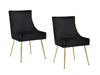 Plata Import Heye II Chair in Black - Set 2