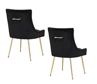 Plata Import Heye II Chair in Black - Set 2