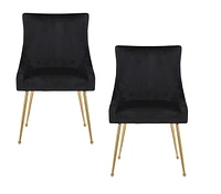 Plata Import Heye II Chair in Black - Set 2