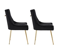 Plata Import Heye II Chair in Black - Set 2