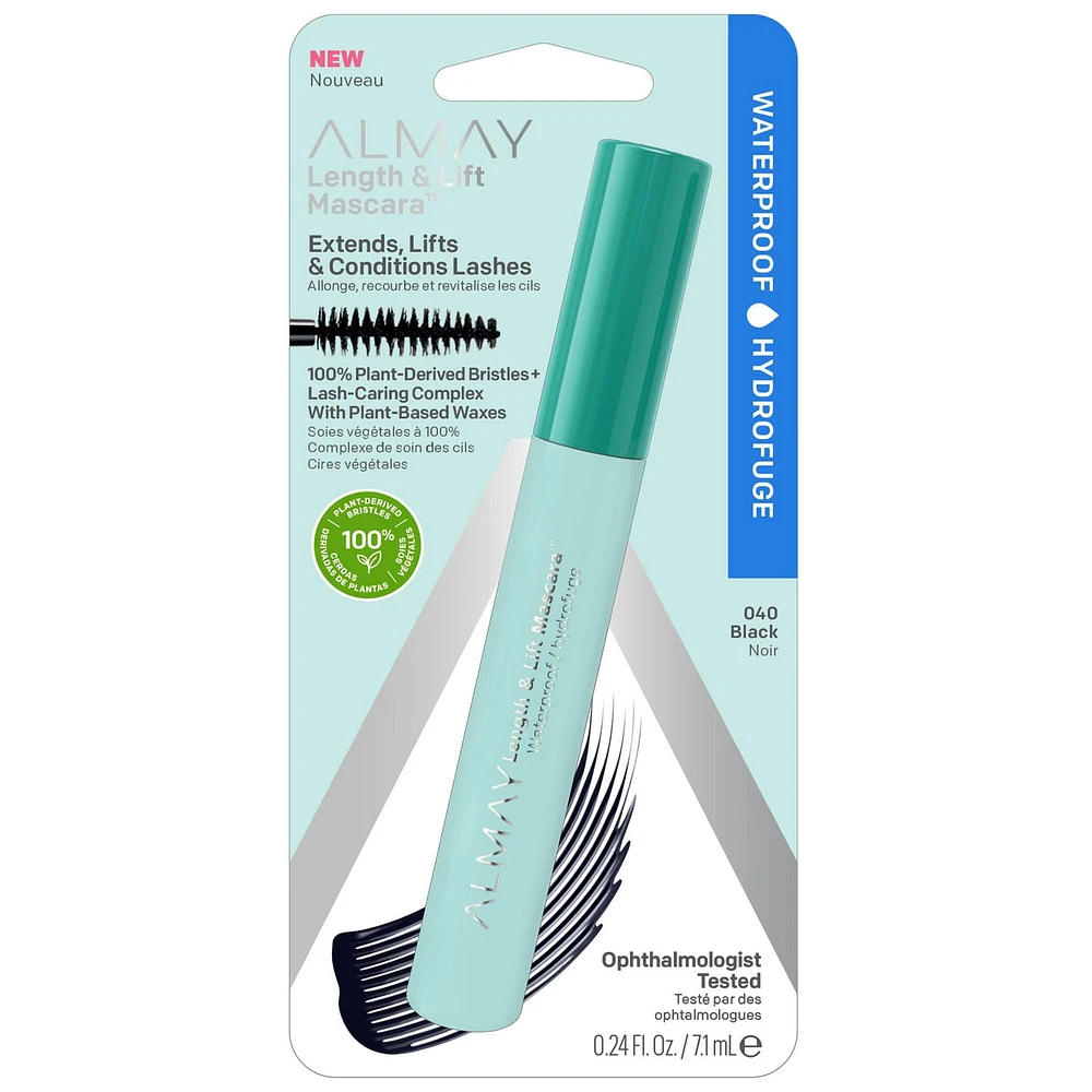 Mascara Almay Length and Lift, 7,1 ml, 1 mascara Allongeant et densifiant les cils