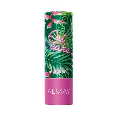 Almay Lip Vibes Hypoallergenic Cream Lipstick with Shea Butter, 1 Lipstick, Lip Vibes
