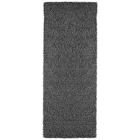 Ottomanson Non-Slip Rubberback Soft Shag Runner Rug for Hallway and Bathroom